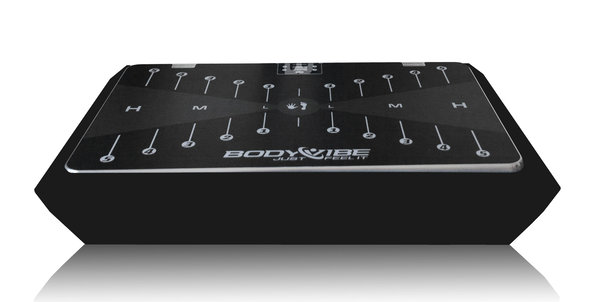 BodyVibe ULTIMATE Vibrationsplatte (3-36 Hz) mit Eckgehäuse (Farbe: schwarz)
